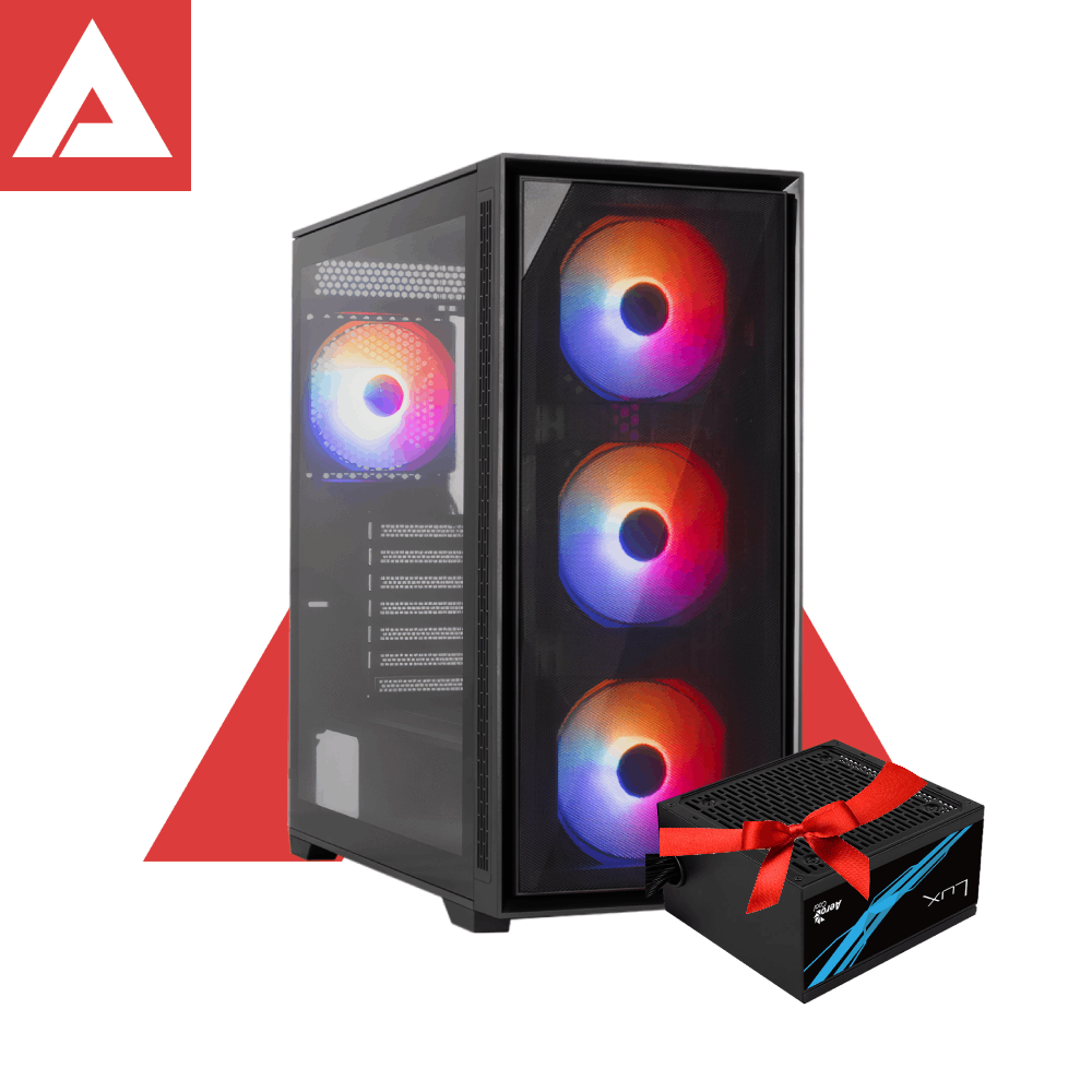 Aerocool GEOFLOW ARGB Case + LUX 750W PSU