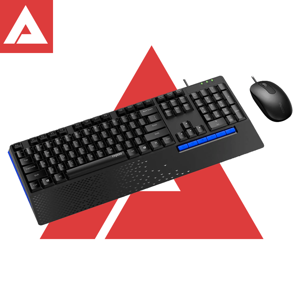Rapoo NX2000 Wired Keyboard + Mouse Combo (Arabic)