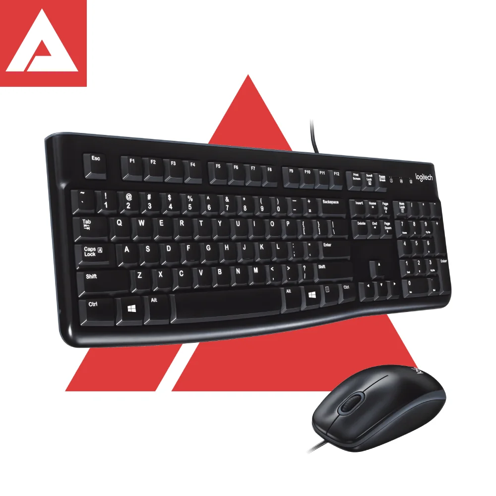 Logitech MK120 Wired Keyboard + Mouse Combo