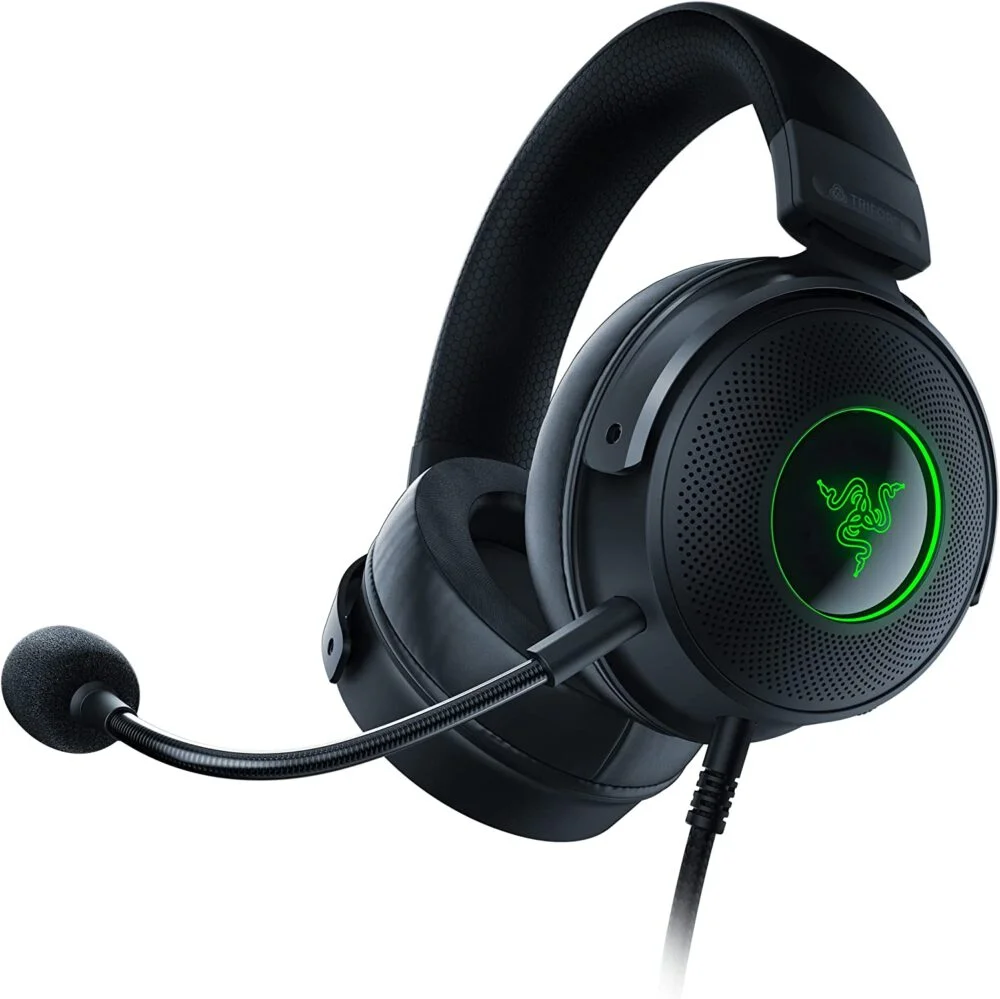 Razer Kraken V3 RGB Gaming Headset 7.1 Surround Sound With Noise-Cancelling Mic - Black (Open Box)