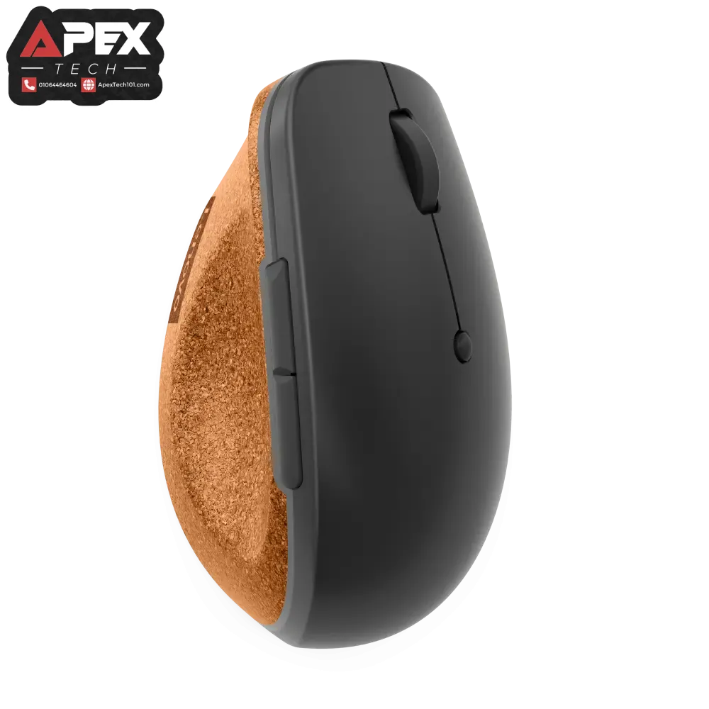 Lenovo Go Wireless Vertical Mouse (Storm grey with natural cork)