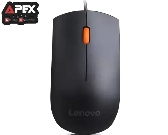 Lenovo 300 Wired USB Mouse - Black