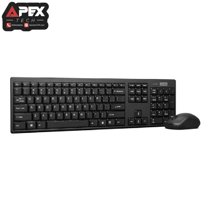 Lenovo 100 Wireless Combo Keyboard & Mouse - Arabic - Black (GX30S99500)