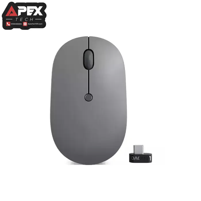 Lenovo Go USB-C Wireless Mouse (Storm Grey)Wireless connection via USB-C dongle , Rechargeable