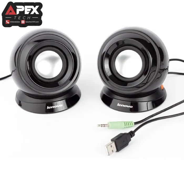 Lenovo Dual Speaker M0520points  USB 5V power input and 3.5mm AUX audio inputSpeaker Unit: 2¹ 4Ω 3WLightweight design to carryvolume control buttons