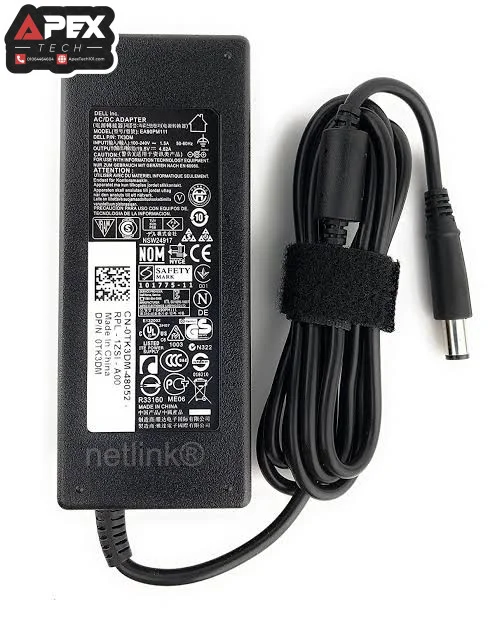 Dell Laptop Charger 19.5V 4.62A – 90W, 7.4×5.0mm